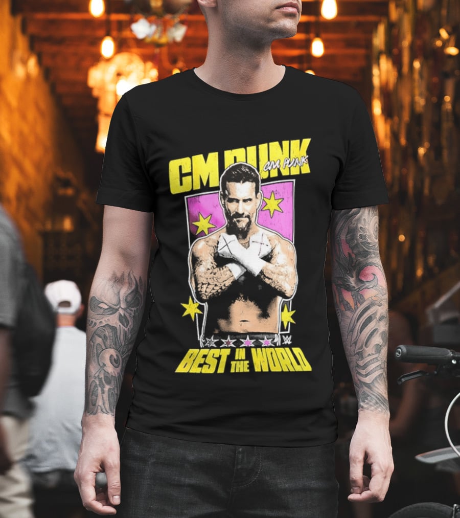 CM Punk Best in the World 2026 Stars and Pose T-Shirt