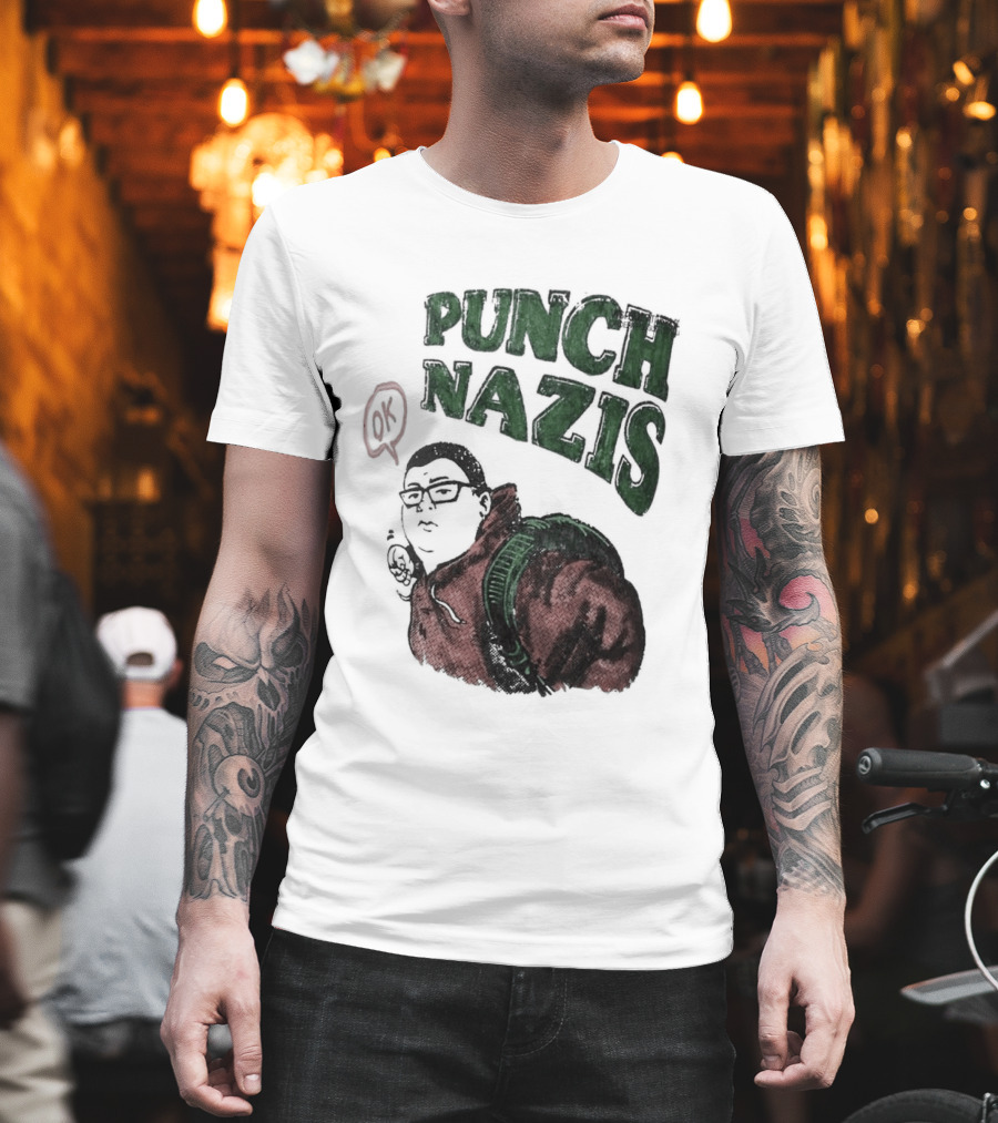 Punch Nazis OK Student Lake Zurich High School T-Shirt