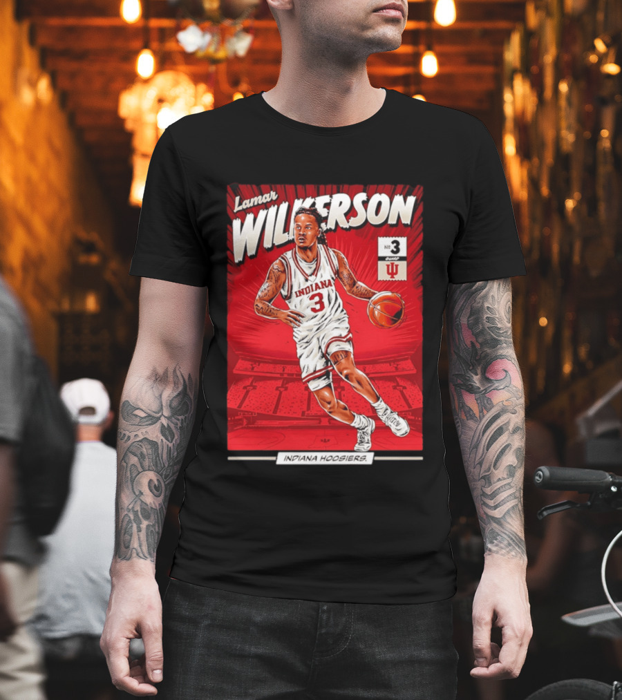 Lamar Wilkerson Indiana Hoosiers Basketball No 3 Comic T-Shirt