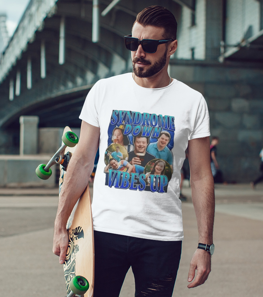 Syndrome Down Vibes Up Positive Lifestyle And Celebration T-Shirt