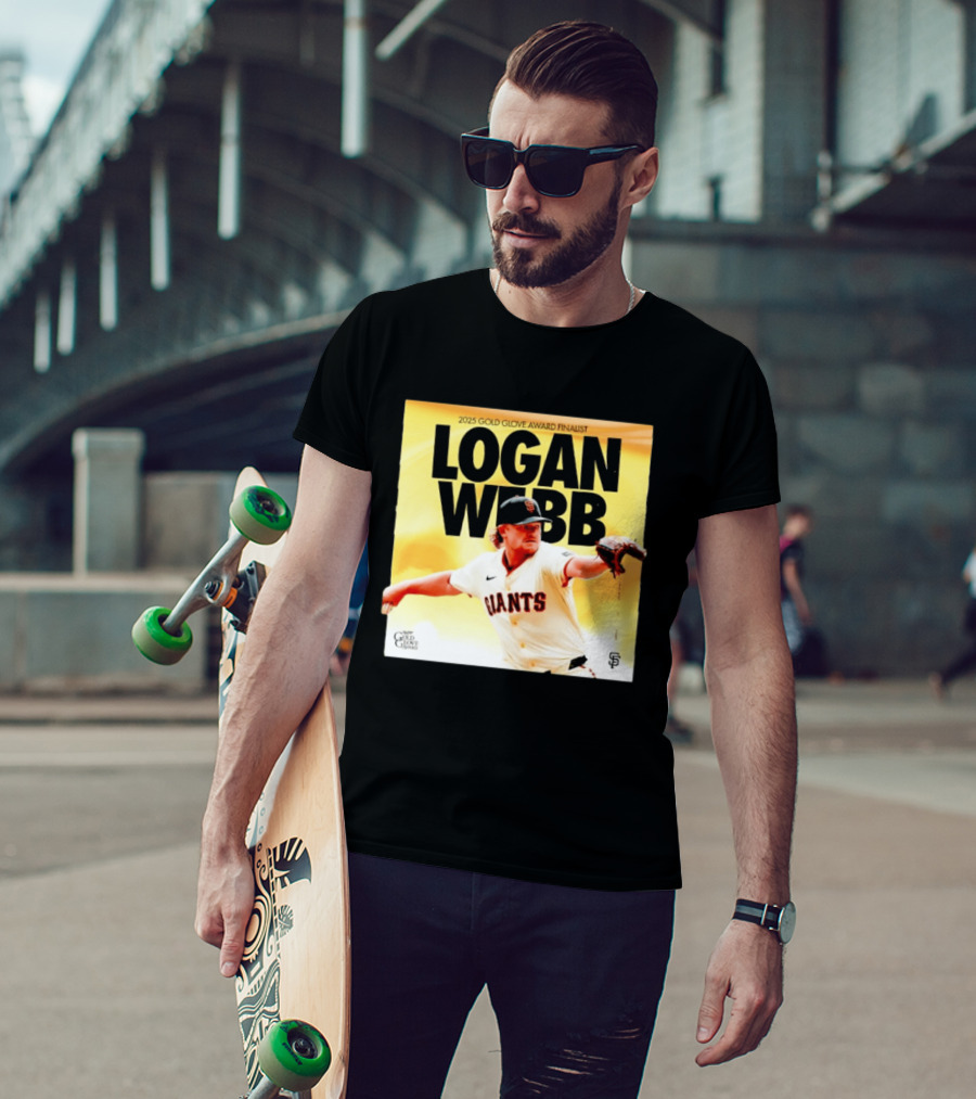 2025 Gold Glove Award Finalist Logan Webb Giants T-Shirt
