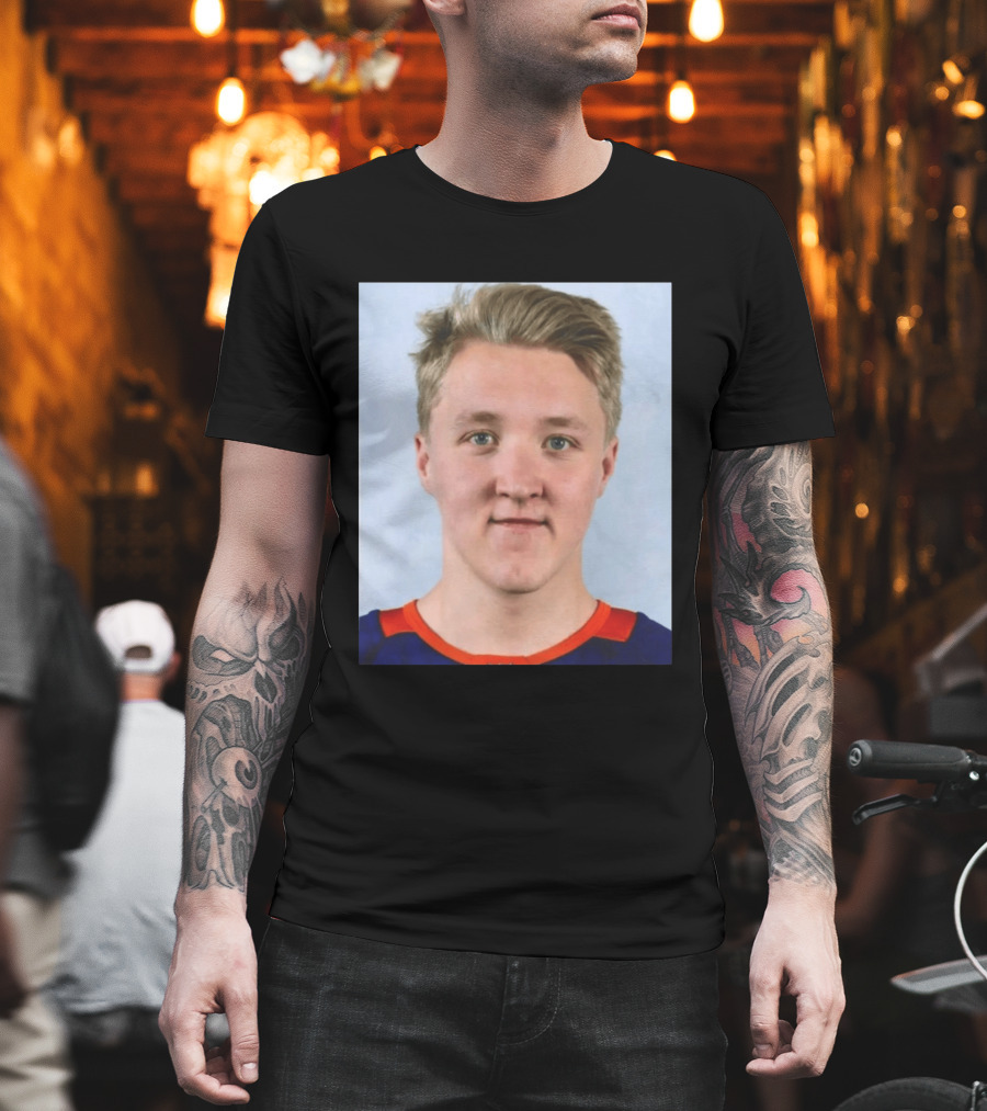 Simon Holmstrom New York Islanders Profile Player T-Shirt