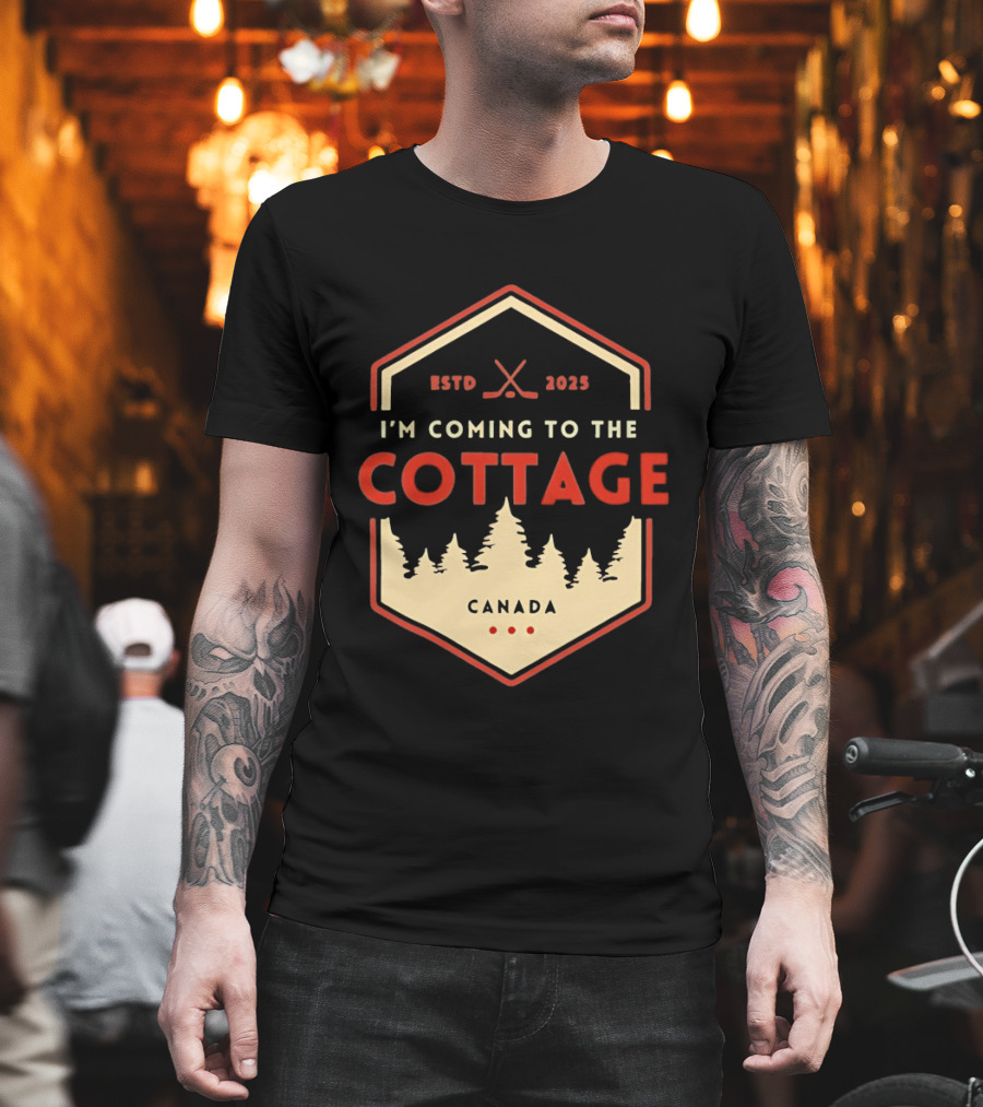 I'm Coming to the Cottage ESTD 2025 Canada Hockey T-Shirt