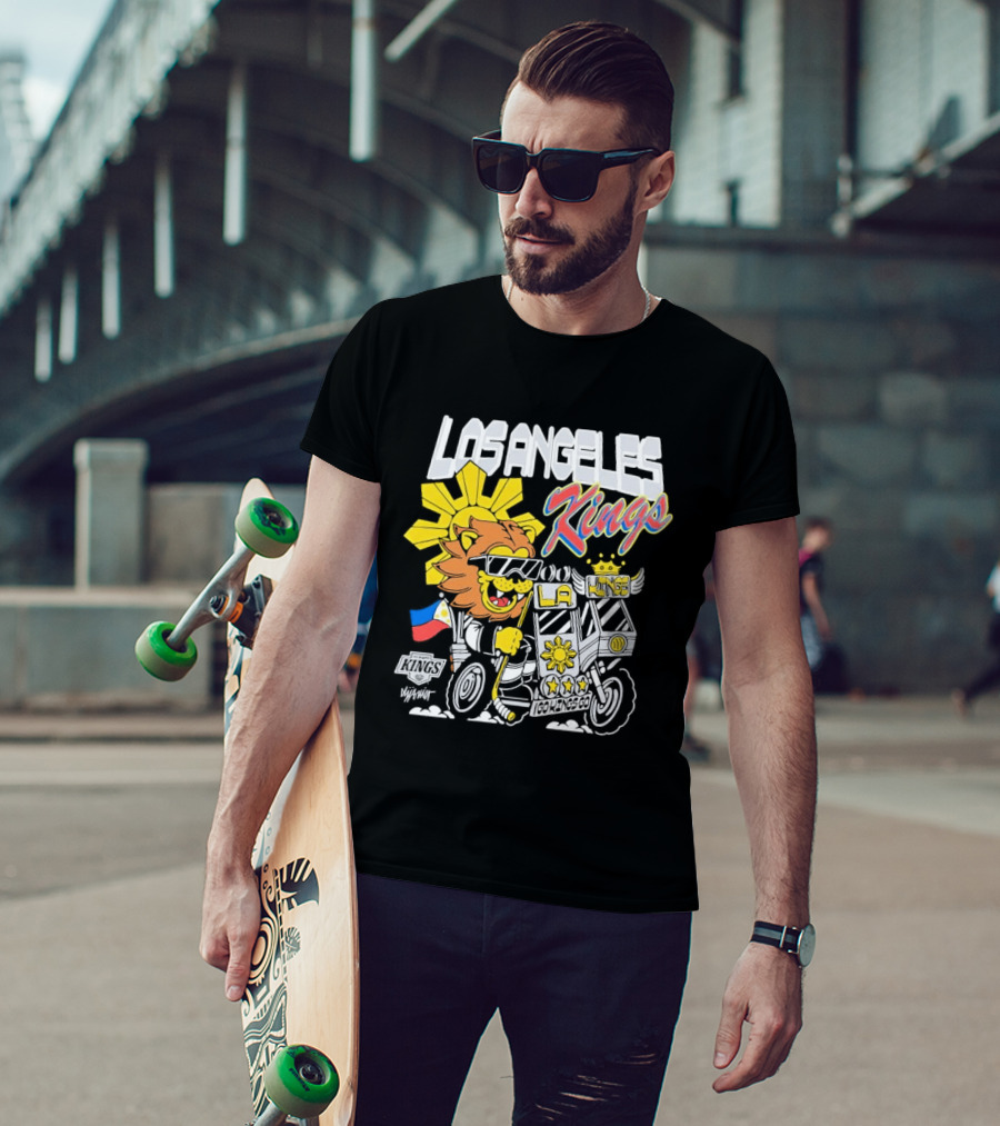 Los Angeles Kings Filipino Heritage Night Sun Lion T-Shirt