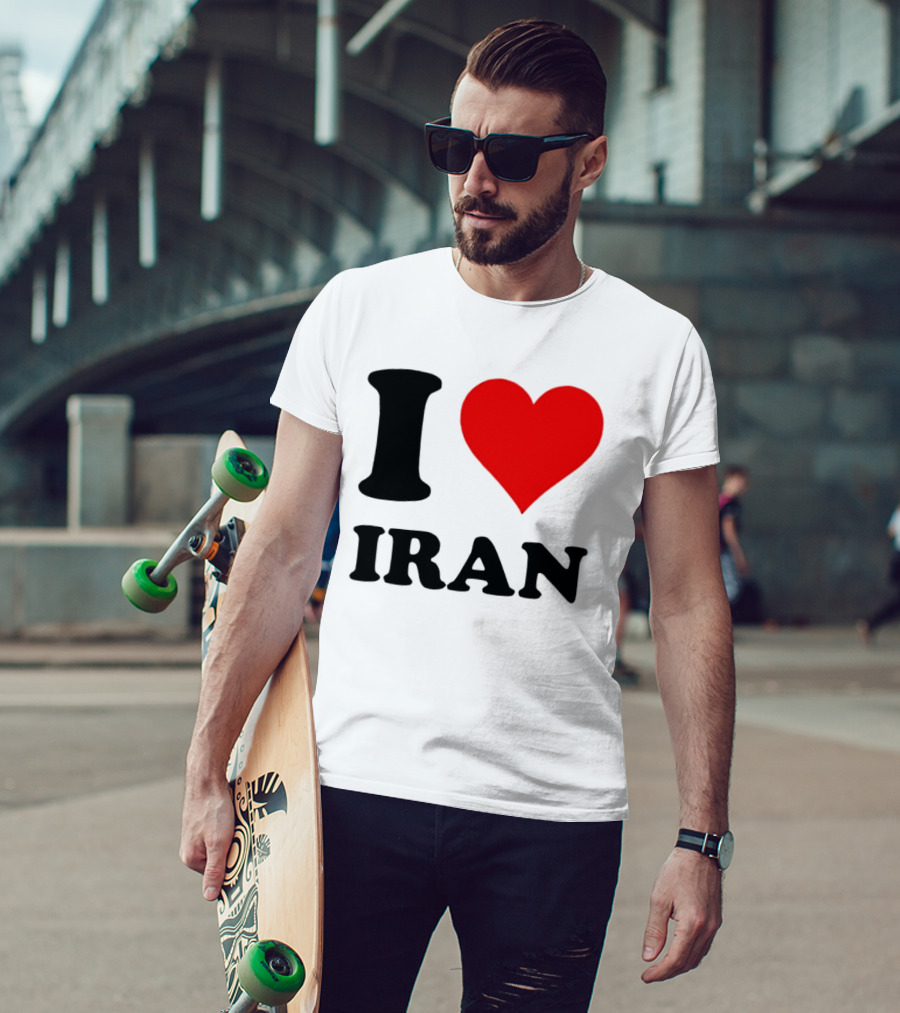 I Love Iran Heart Symbol Patriotic Expression T-Shirt
