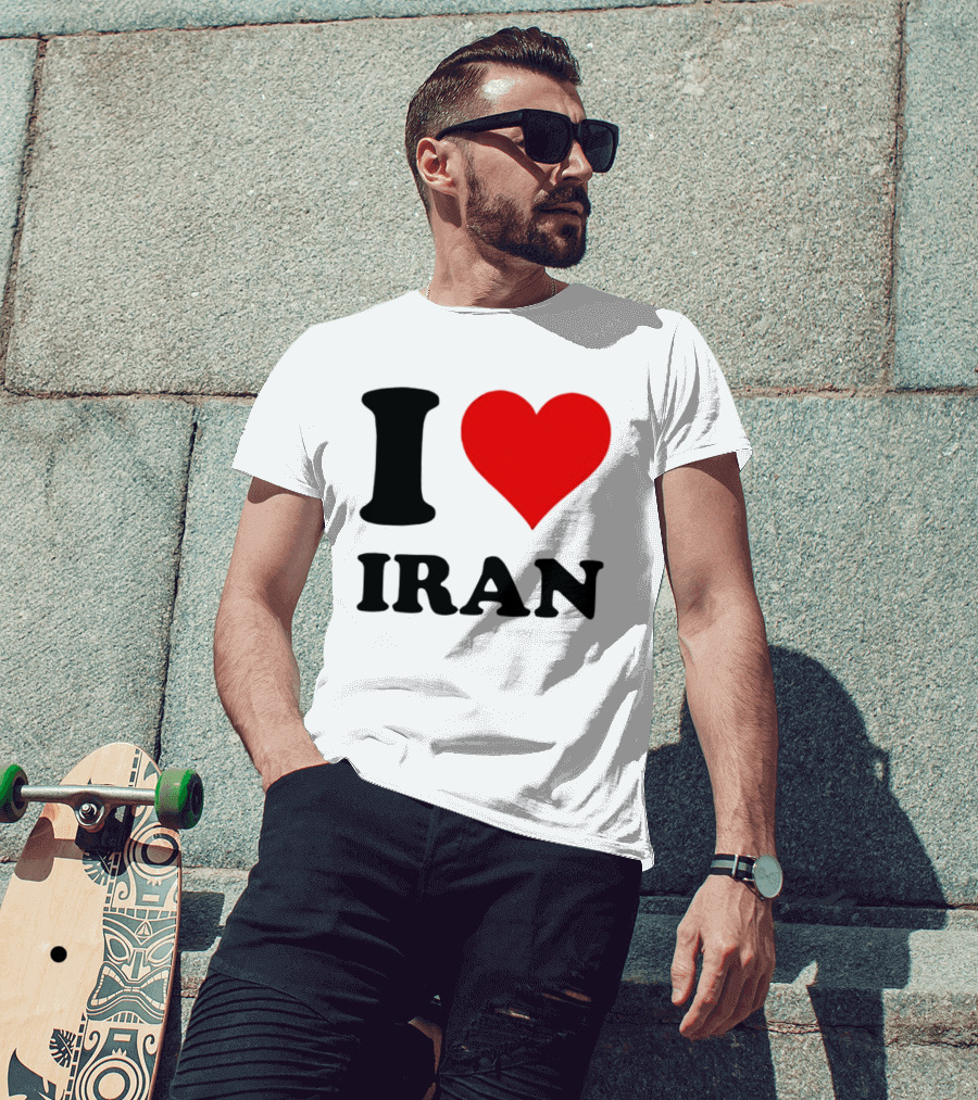 I Love Iran Heart Symbol Patriotic Expression T-Shirt