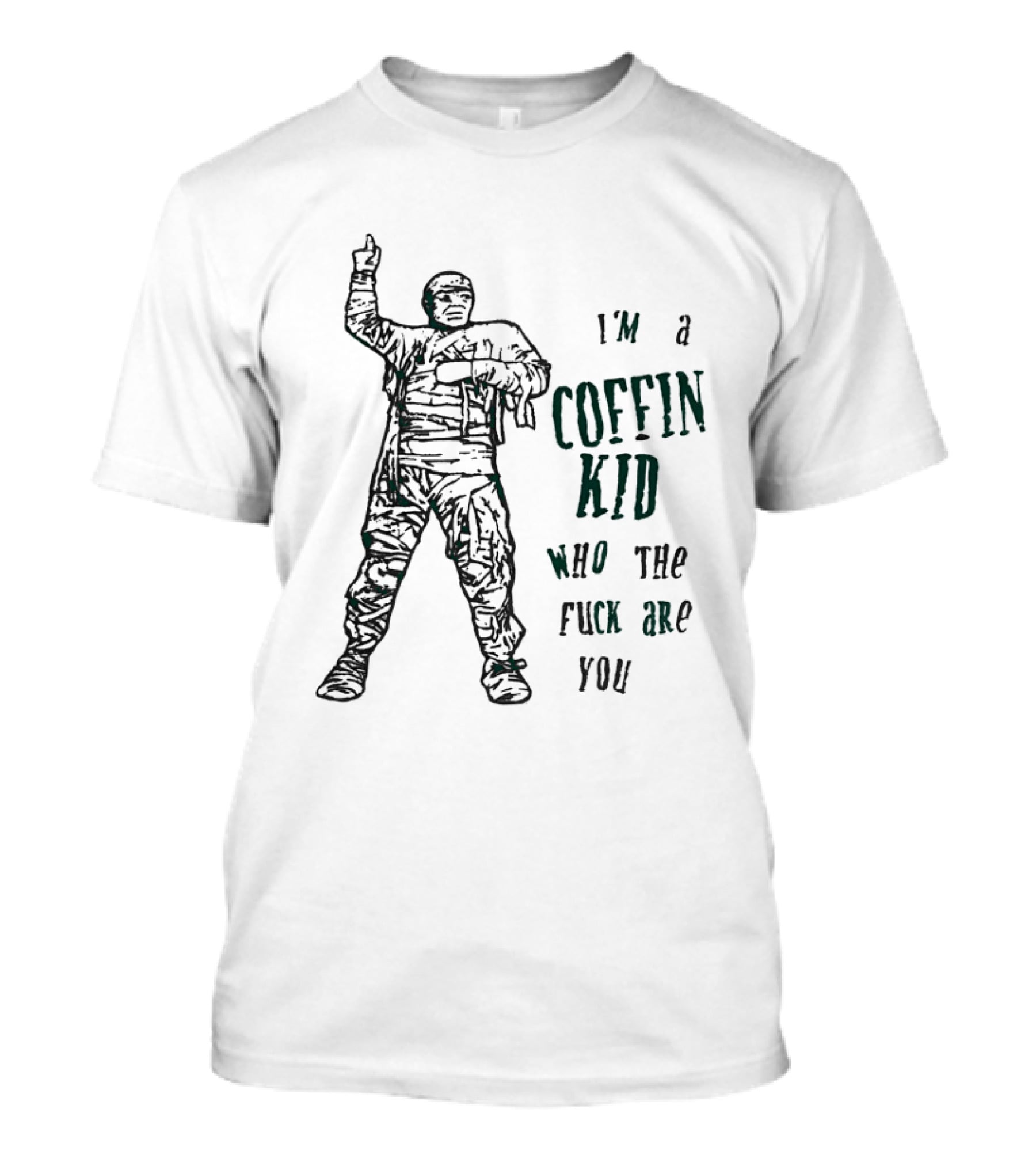 I'm A Coffin Kid Who The Fuck Are You Vintage Soldier Pose T-Shirt