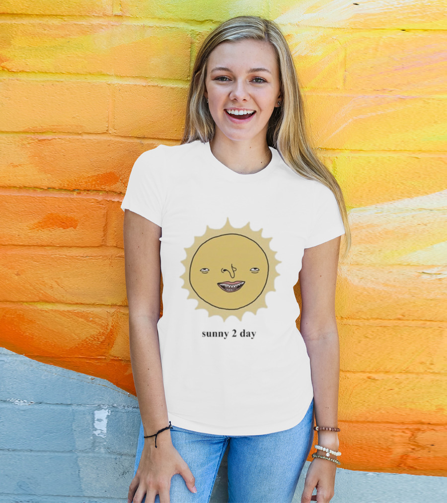 Blink Industries Igiktnty Sunny 2 Day Smiling Sun Face T-Shirt