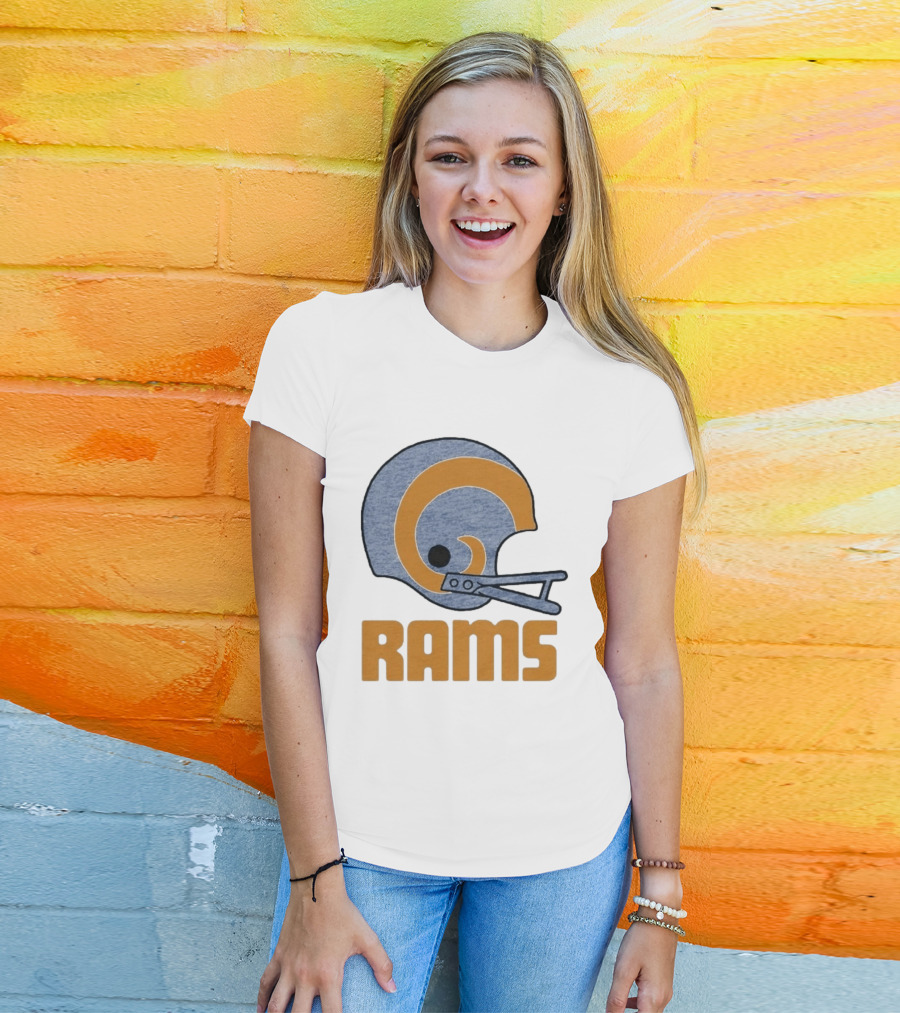 Rams Helmet Classic Football Team T-Shirt