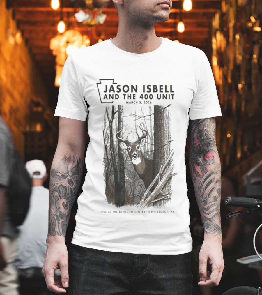 Jason Isbell And The 400 Unit Deer Forest Concert Pittsburgh 2026 T-Shirt