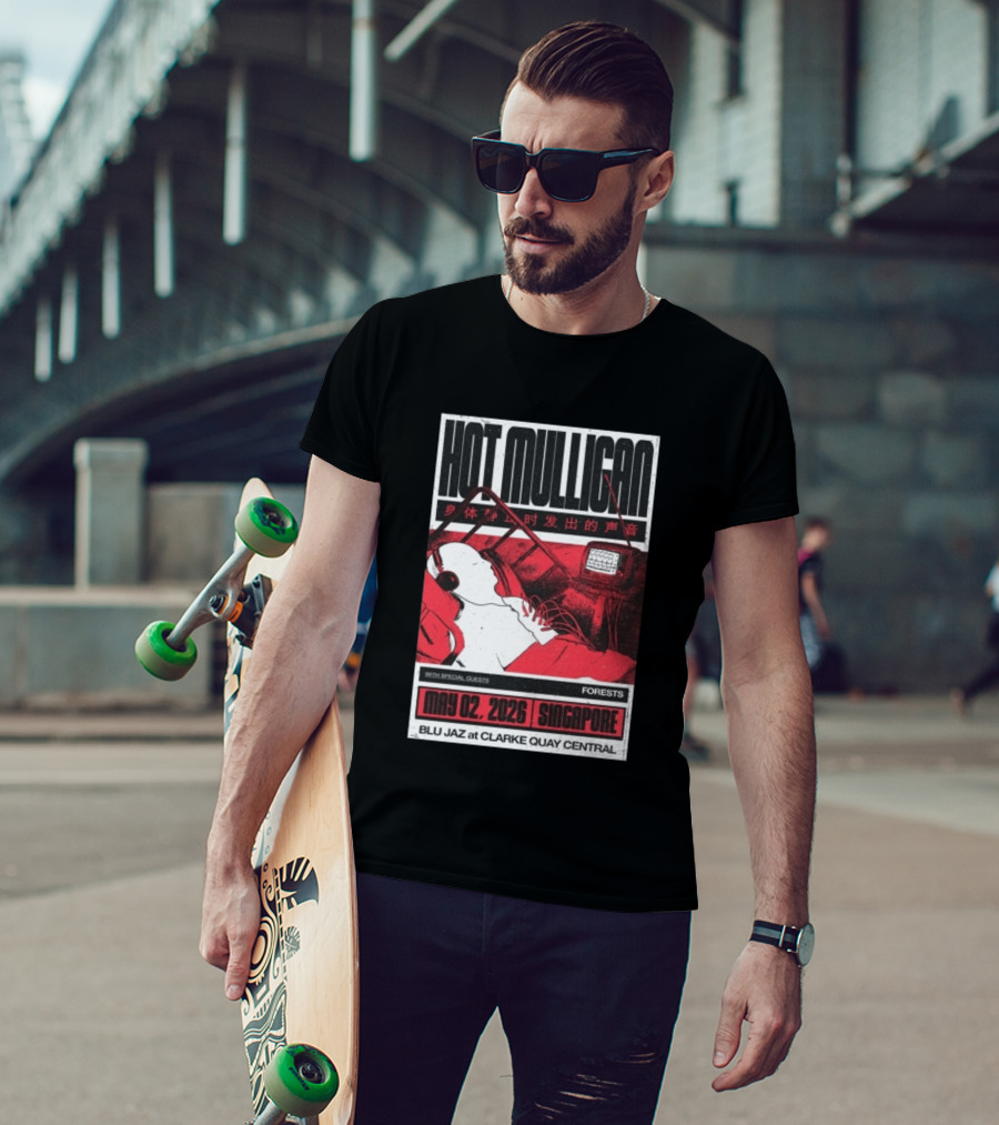 Hot Mulligan May 02 2026 Singapore Blu Jaz Forests Clarke Quay Central T-Shirt