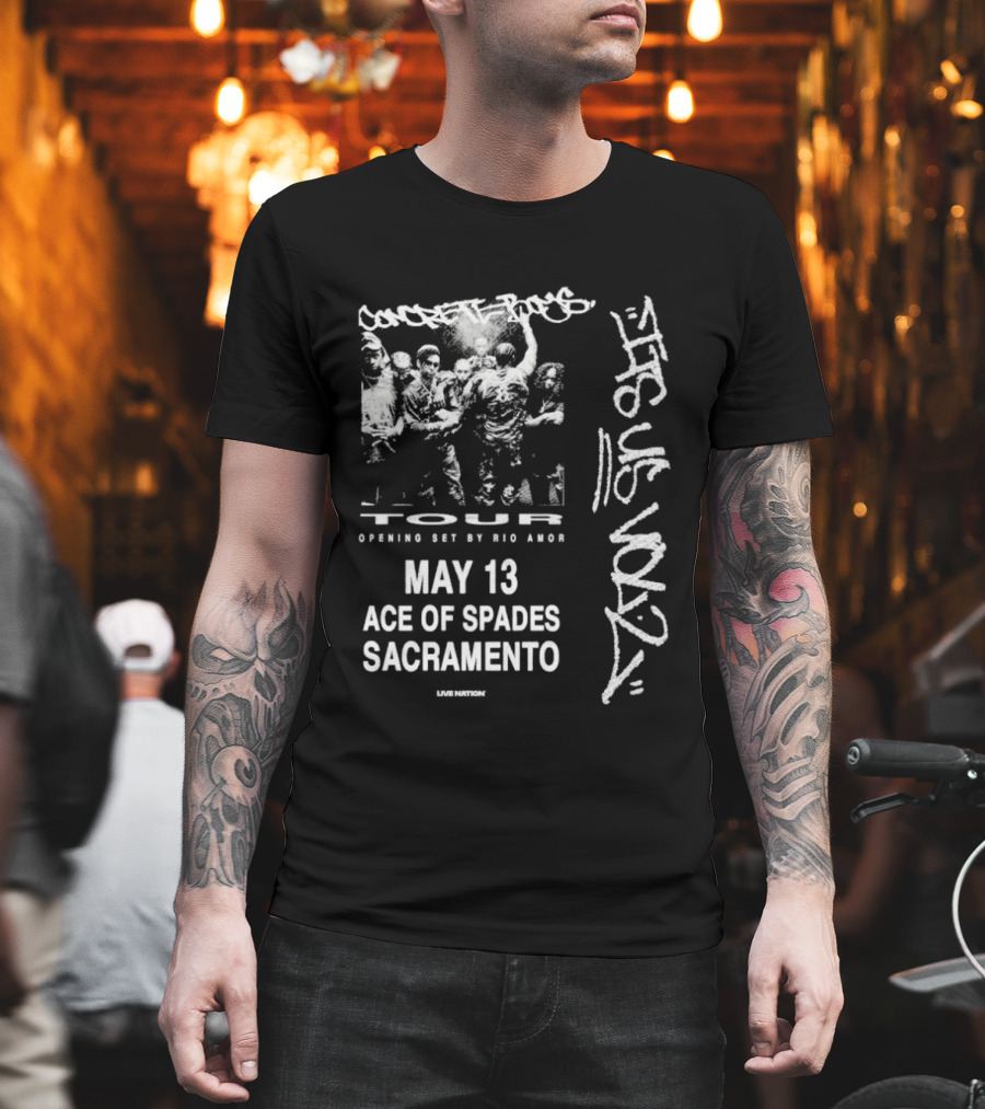 Concrete Boys 2026 Tour Opening Set May 13 Ace of Spades Sacramento Its US Vol 2 T-Shirt