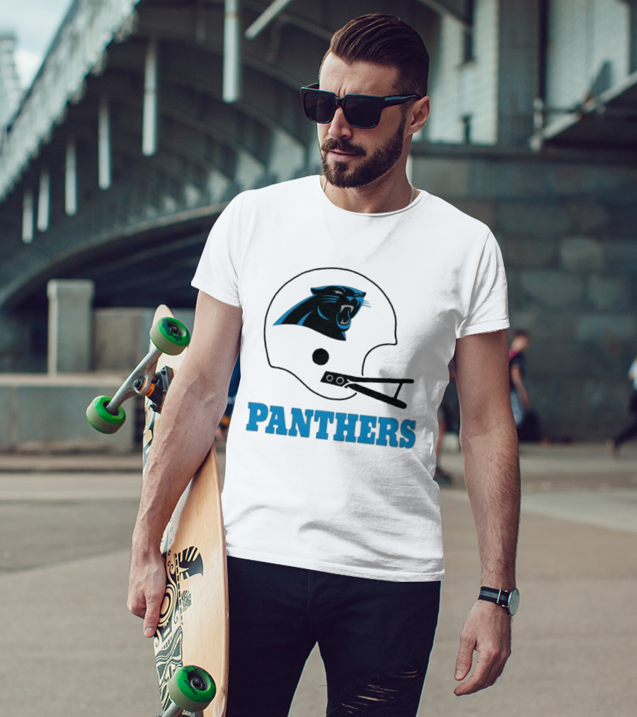 Panthers Football Helmet Carolina T-Shirt
