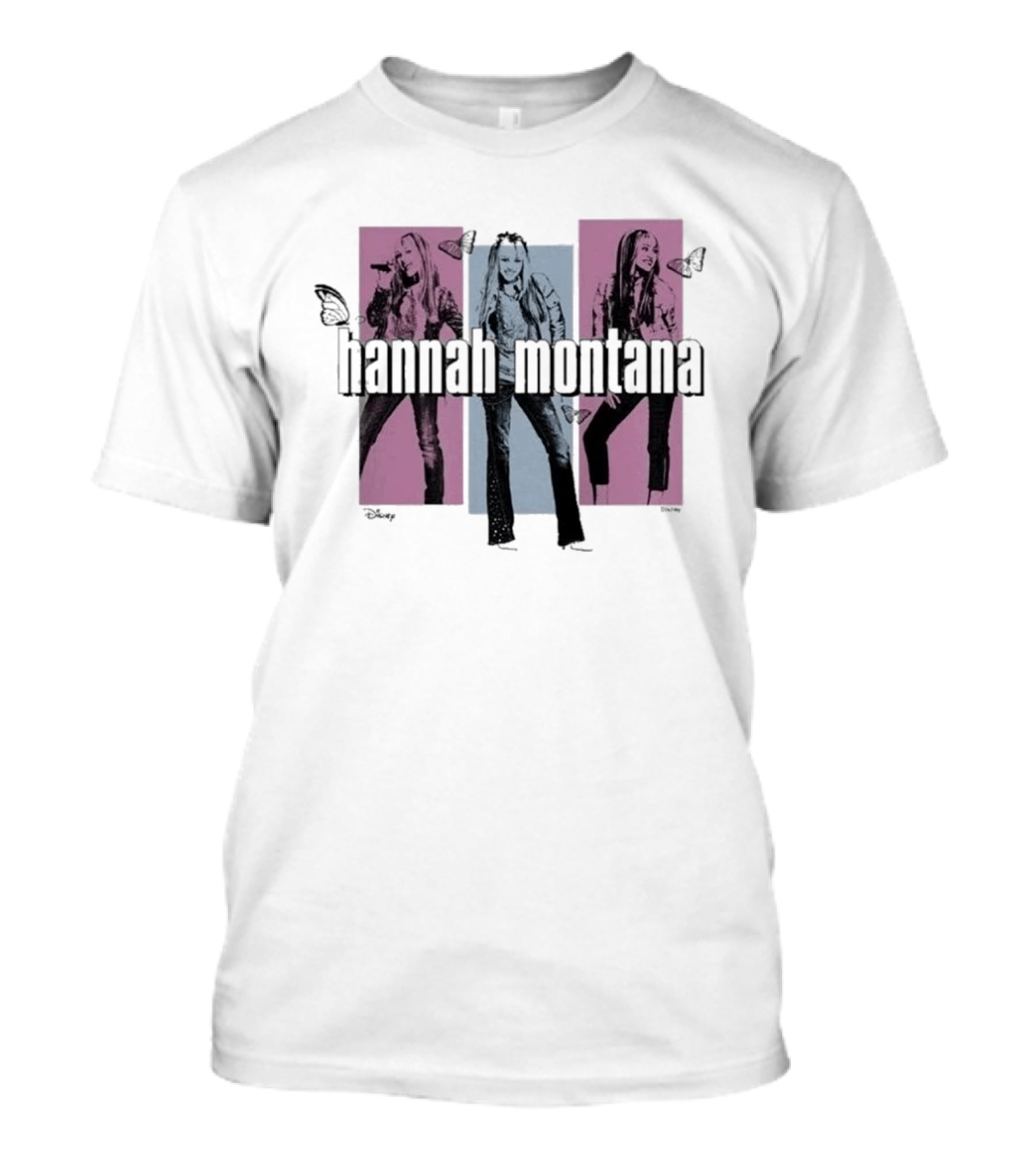 Disney Hannah Montana Miley Cyrus Butterfly Fashion Pop T-Shirt
