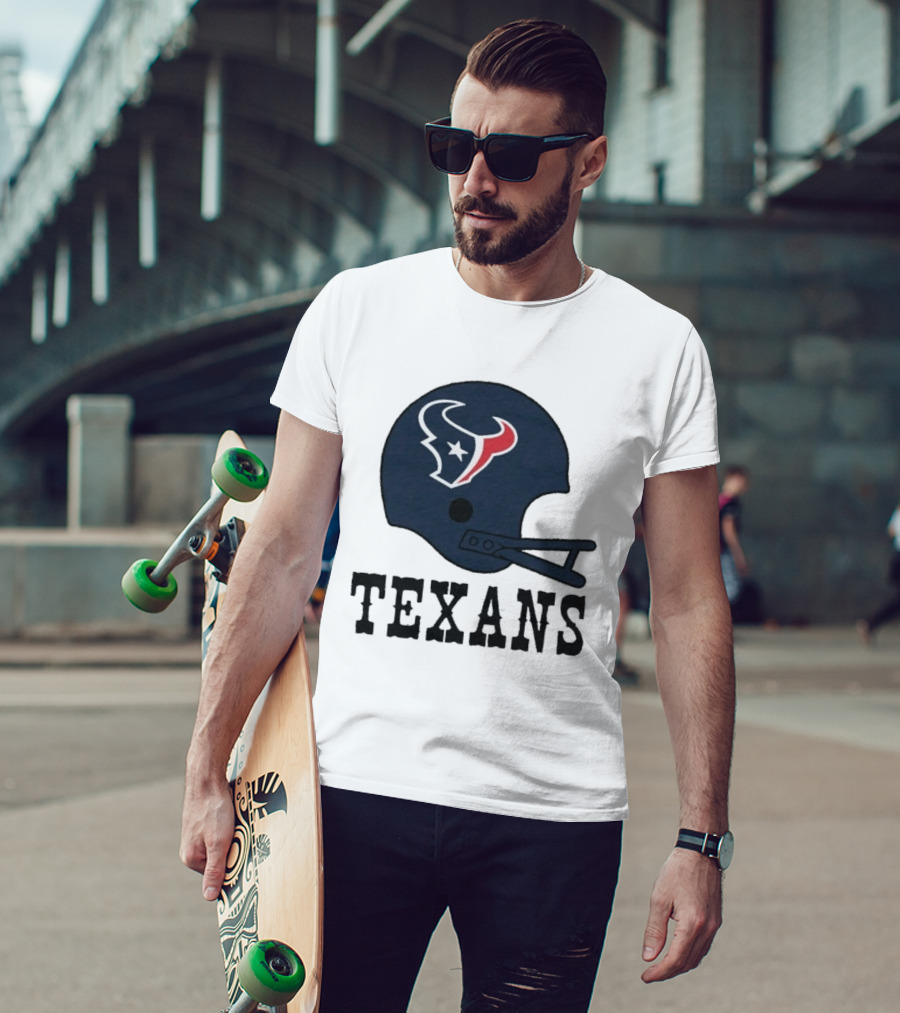 Houston Texans Big Helmet Texans Football Team T-Shirt