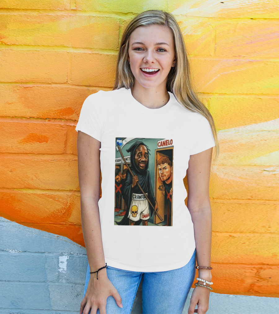 Crawford Grim Reaper Omaha With Canelo Álvarez And Khan Spence T-Shirt