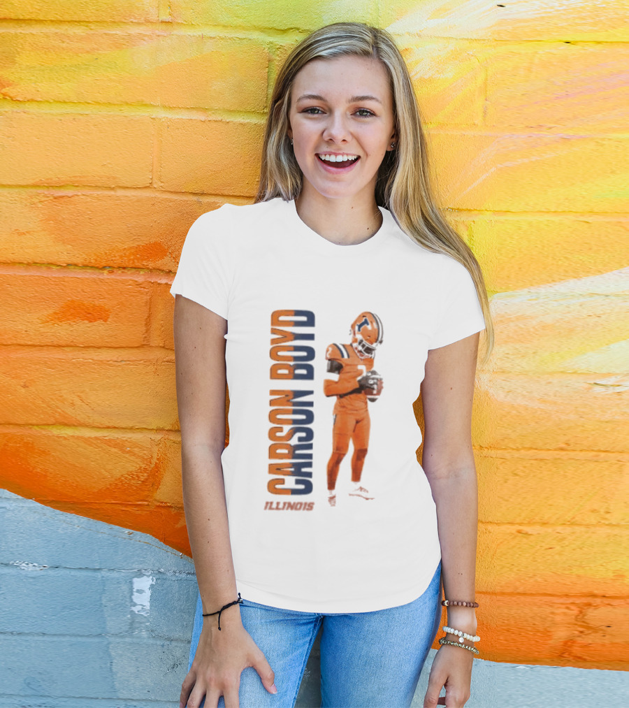Carson Boyd Illinois Fighting Illini Player Football T-Shirt