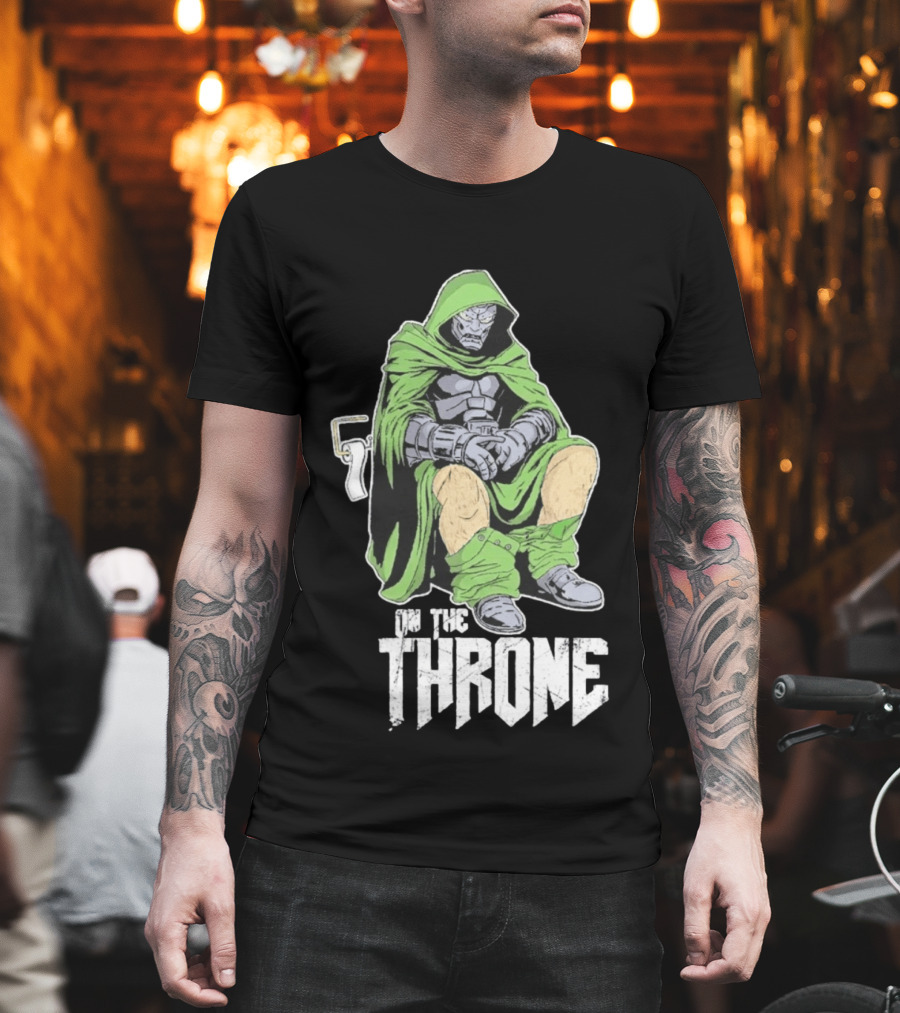 Doctor Doom On the Throne Toilet T-Shirt
