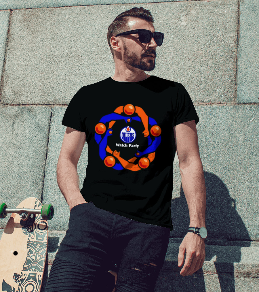Edmonton Oilers Party Jerk Circle Arena Fans T-Shirt