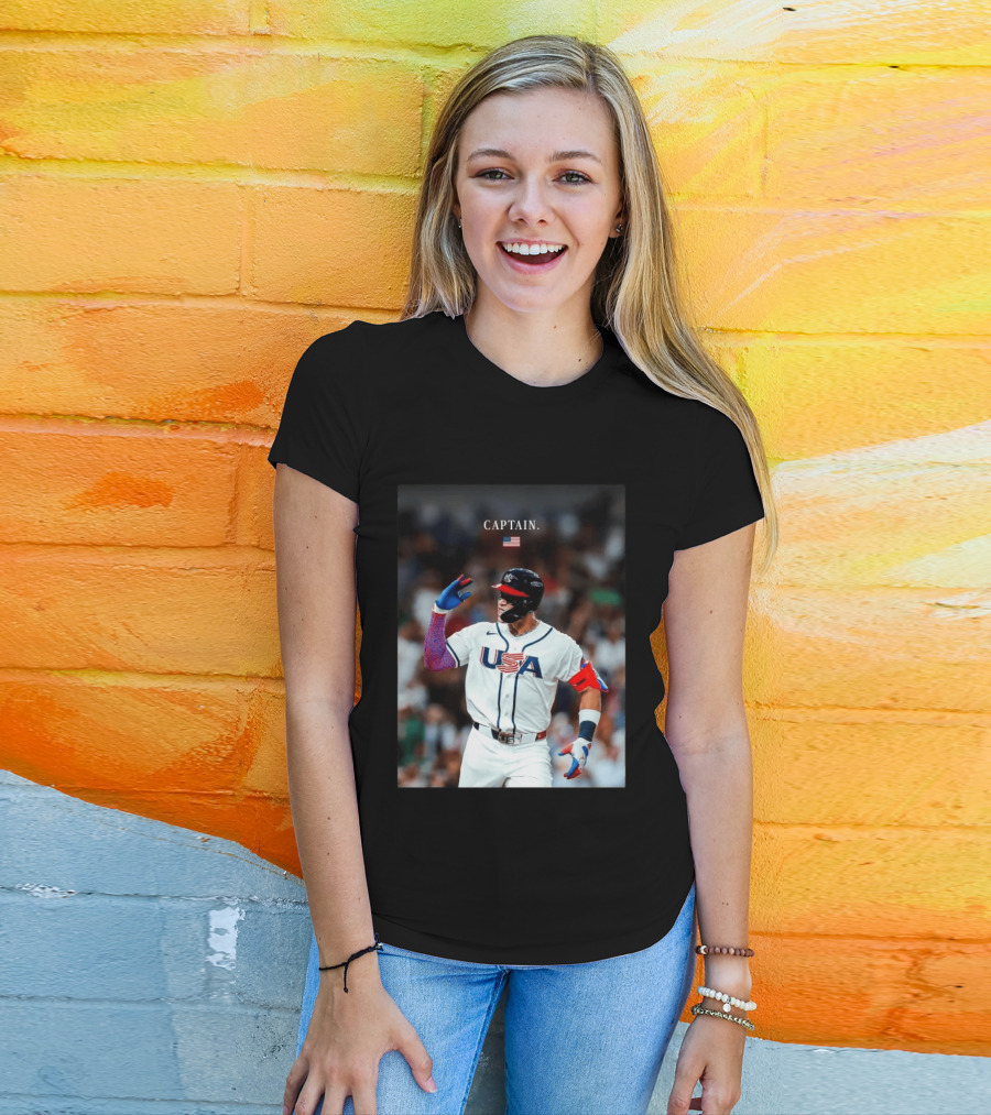 Aaron Judge Captain USA Team 2026 World Baseball T-Shirt