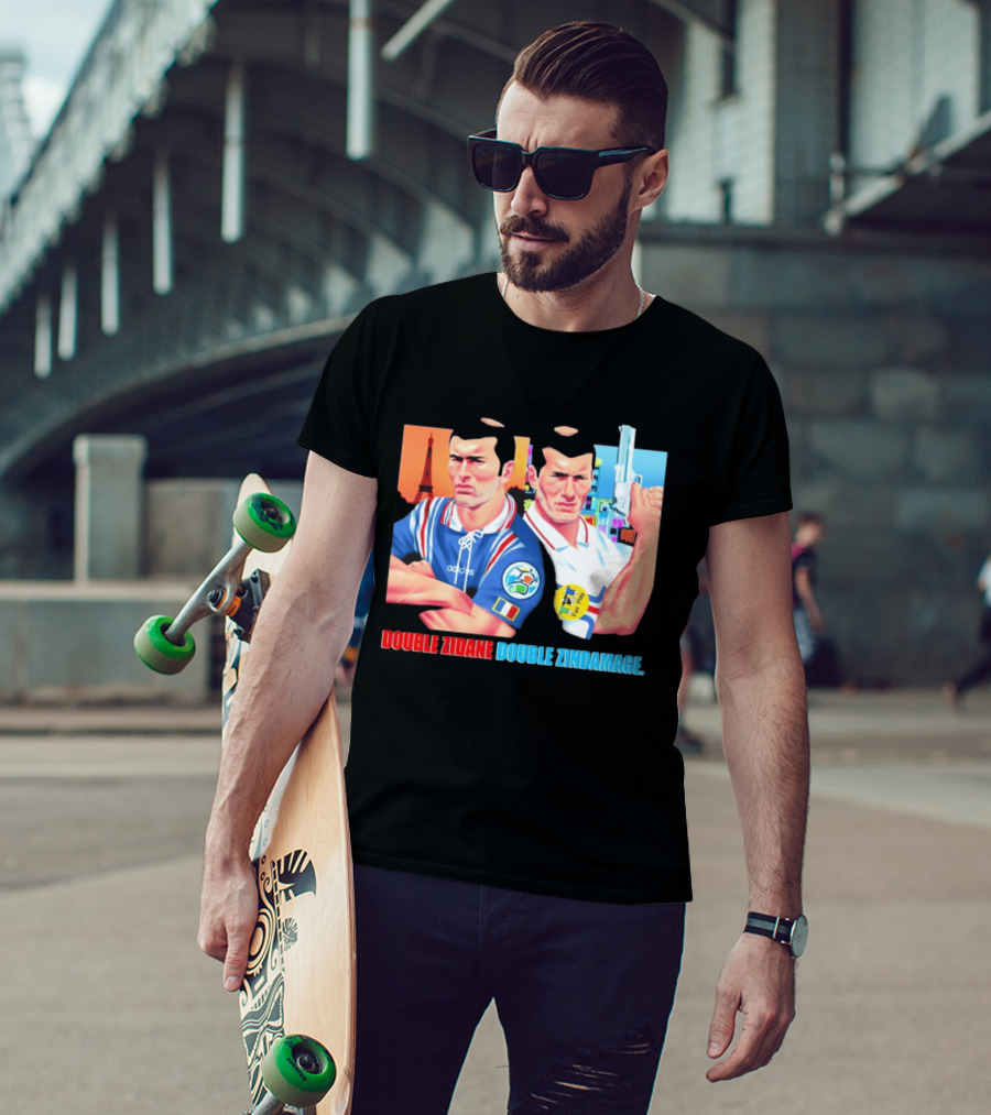 Double Zidane Double Zindamage Hong Kong Pop Up Cult Kits Paris T-Shirt