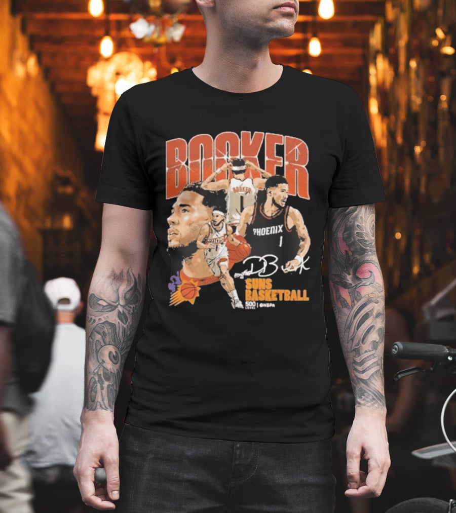 Booker Suns Basketball Phoenix 500 Career Games T-Shirt