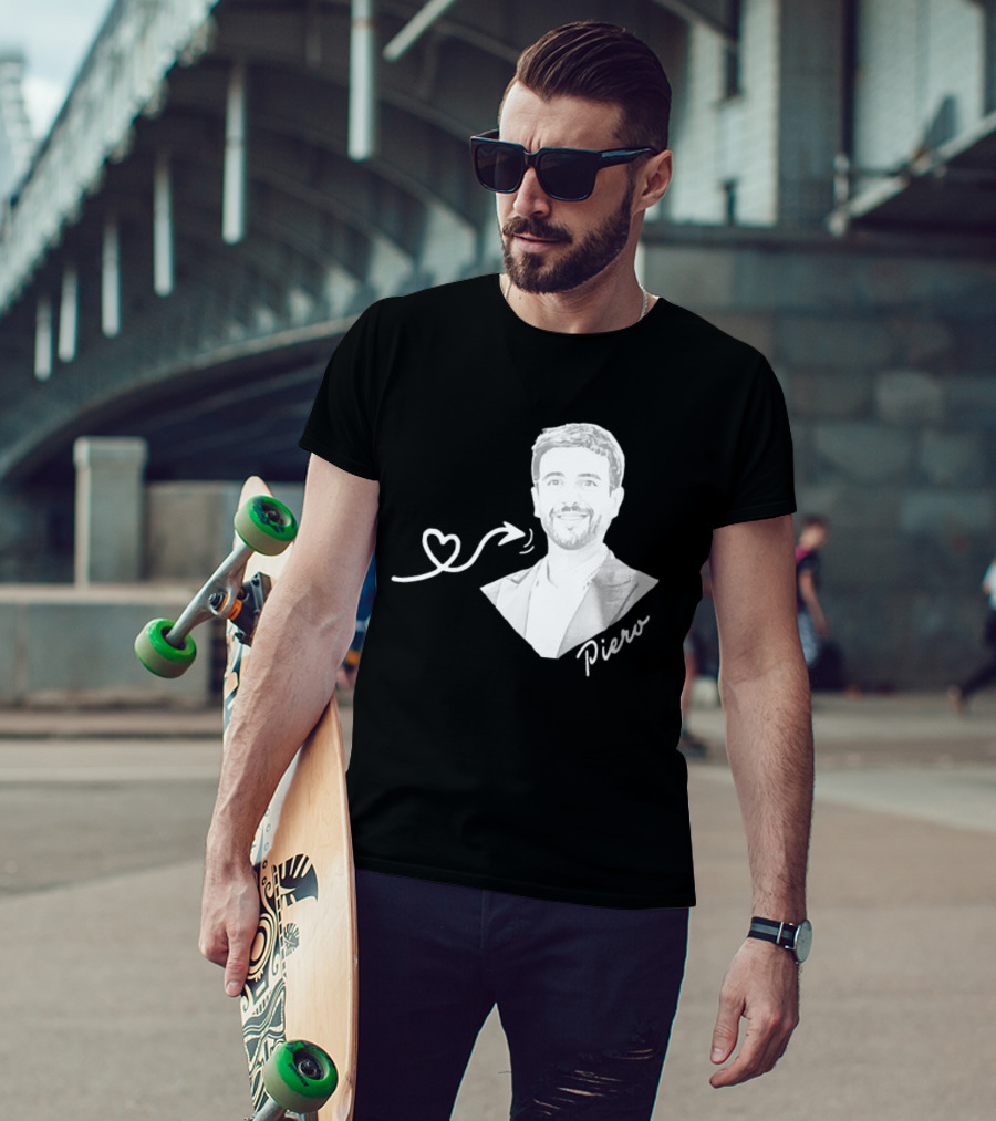 Piero Barone Il Volo Love Heart Men's Fashion Red T-Shirt