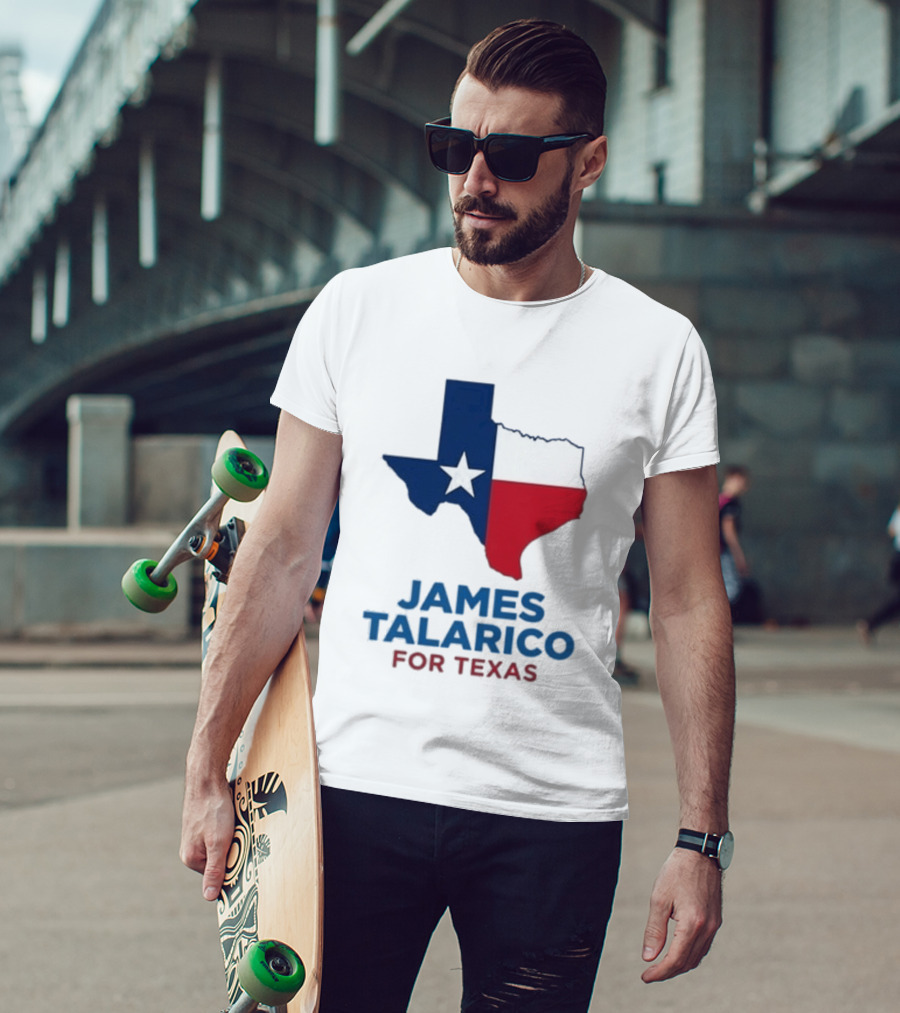 James Talarico For Texas 2026 Campaign Texas Flag T-Shirt