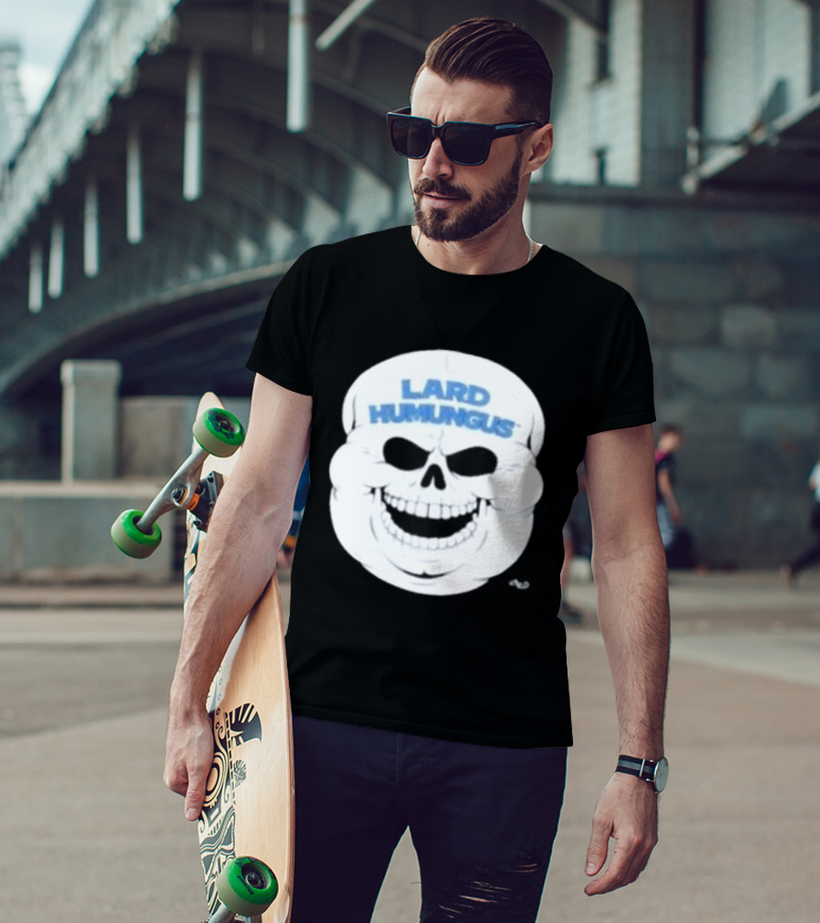 Lard Humungus Skull Graphic 3 16 T-Shirt