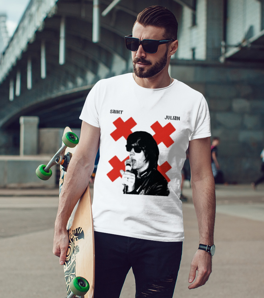 Saint Julian Ccasablancas Red X T-Shirt