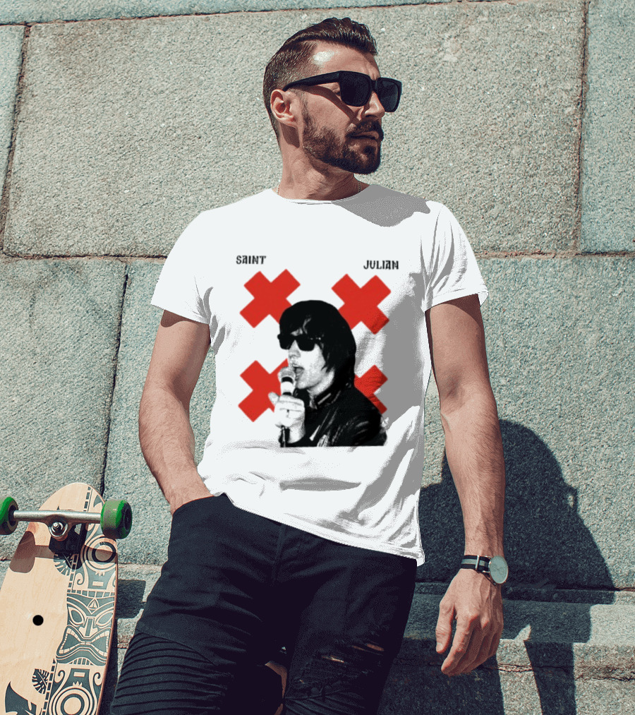 Saint Julian Ccasablancas Red X T-Shirt