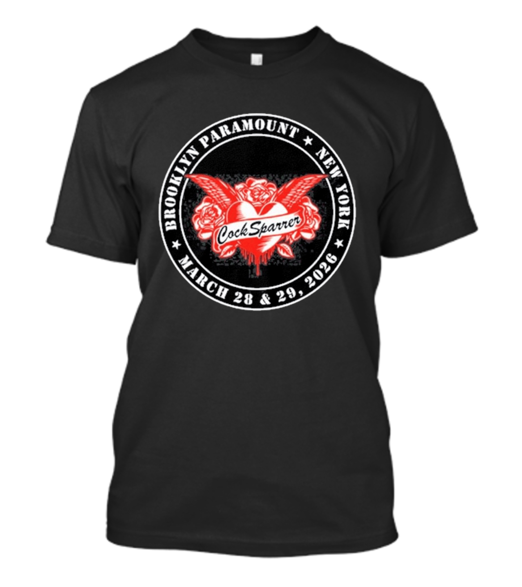 Brooklyn Paramount Cock Sparrer March 28 & 29 2026 New York T-Shirt