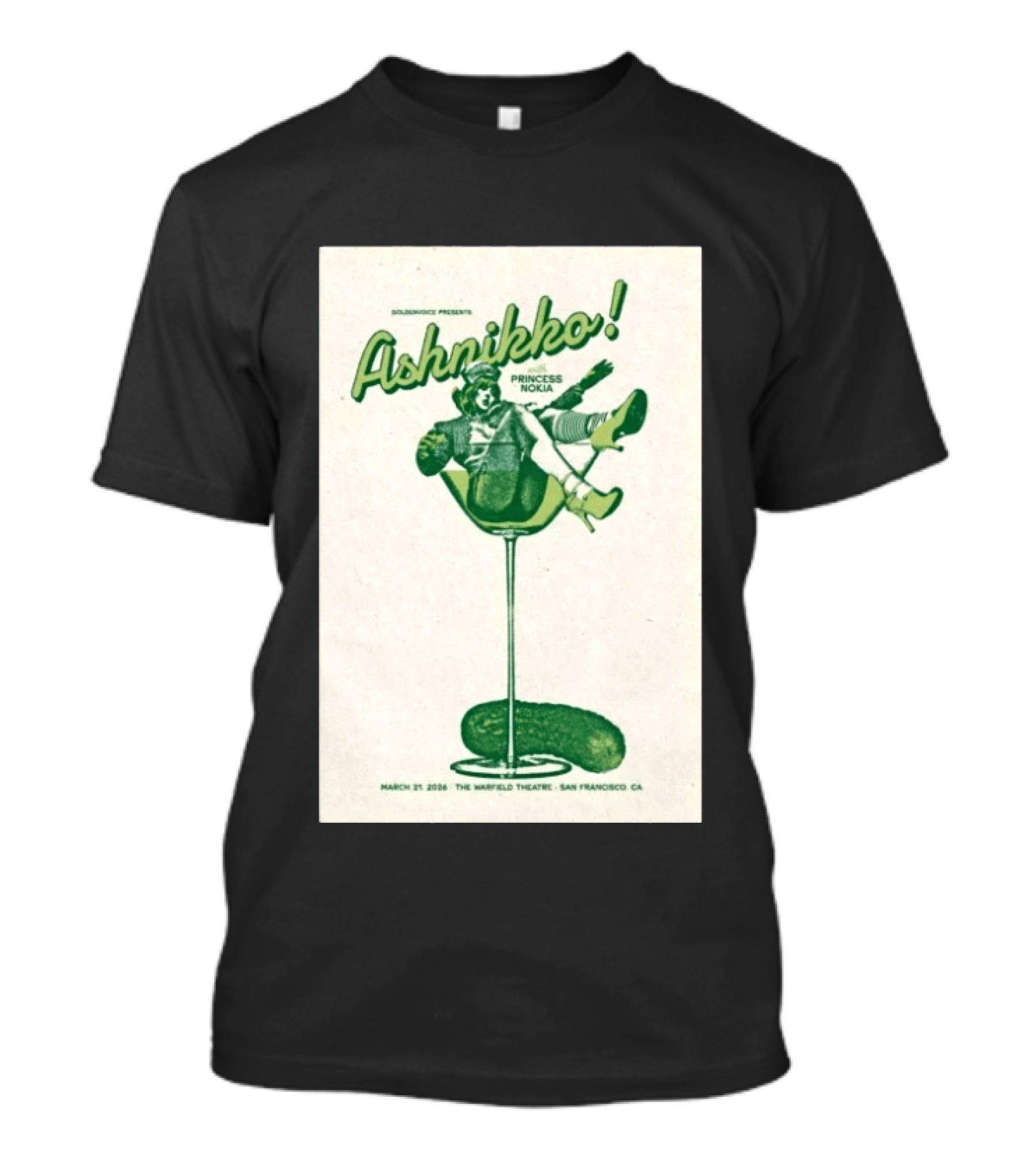 Ashnikko Princess Nokia The Warfield Theatre San Francisco March 21 2026 T-Shirt