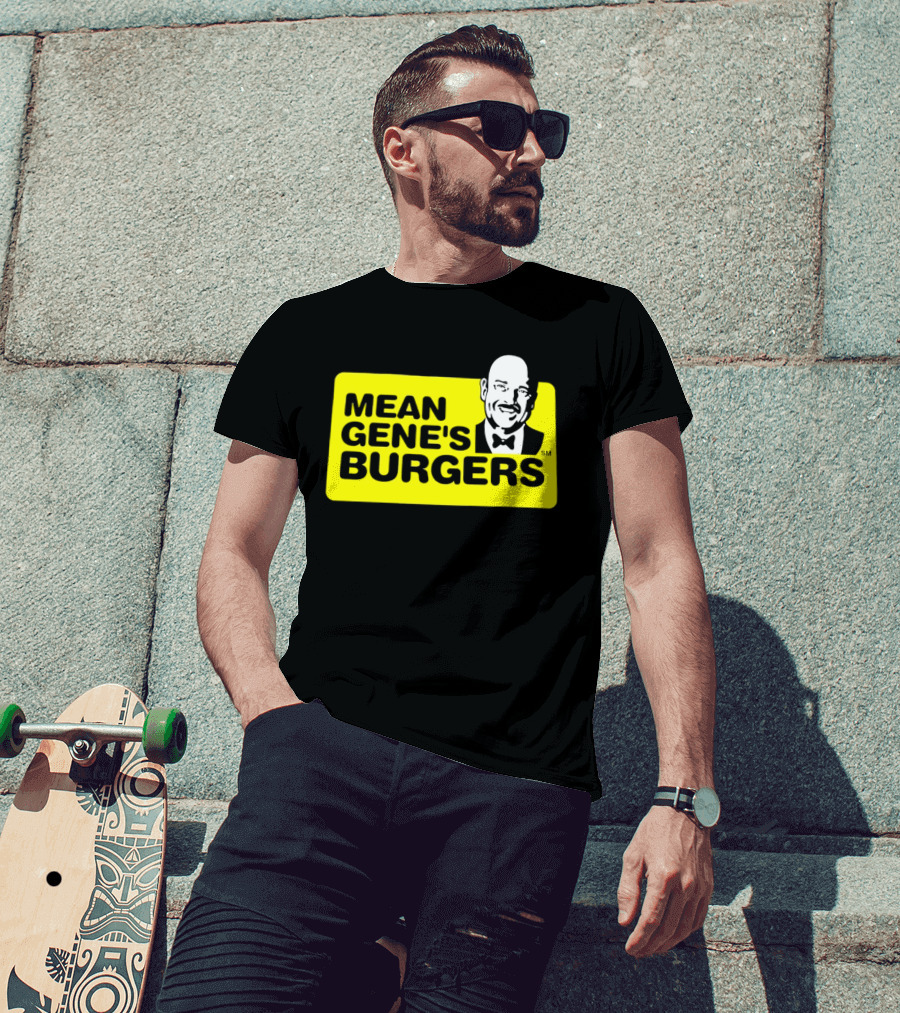 Mean Gene's Burgers Classic Logo With Iconic Bowtie T-Shirt