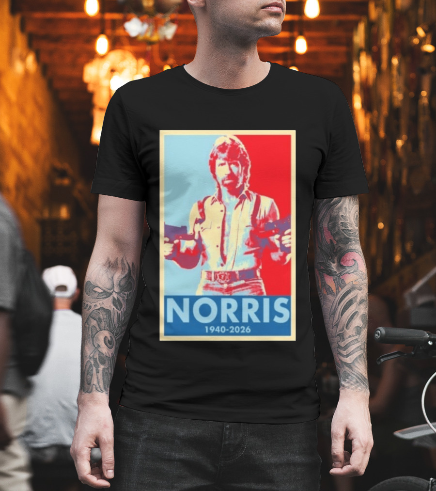 Norris 1940 2026 Retro Tribute with Dual Pistols T-Shirt