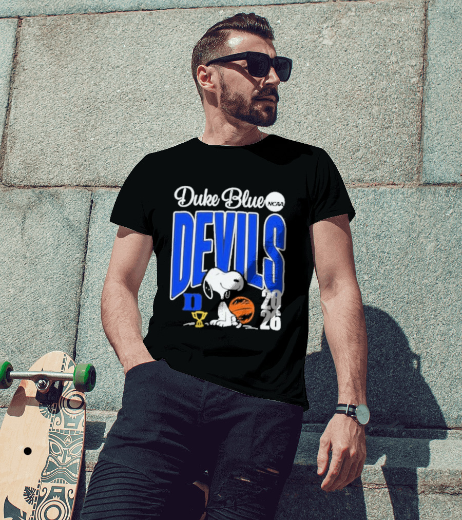 Duke Blue Devils Snoopy Basketball 2026 NCAA Champions T-Shirt