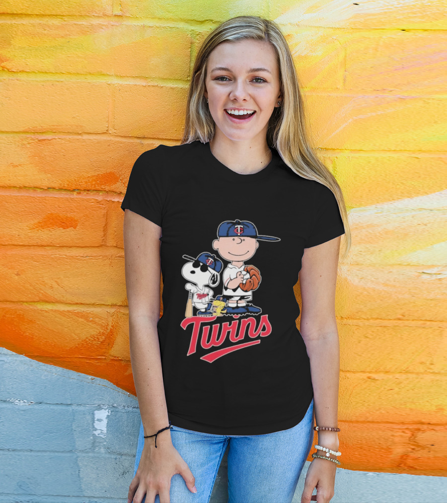 Snoopy 2026 Peanuts Charlie Brown Twins Baseball T-Shirt