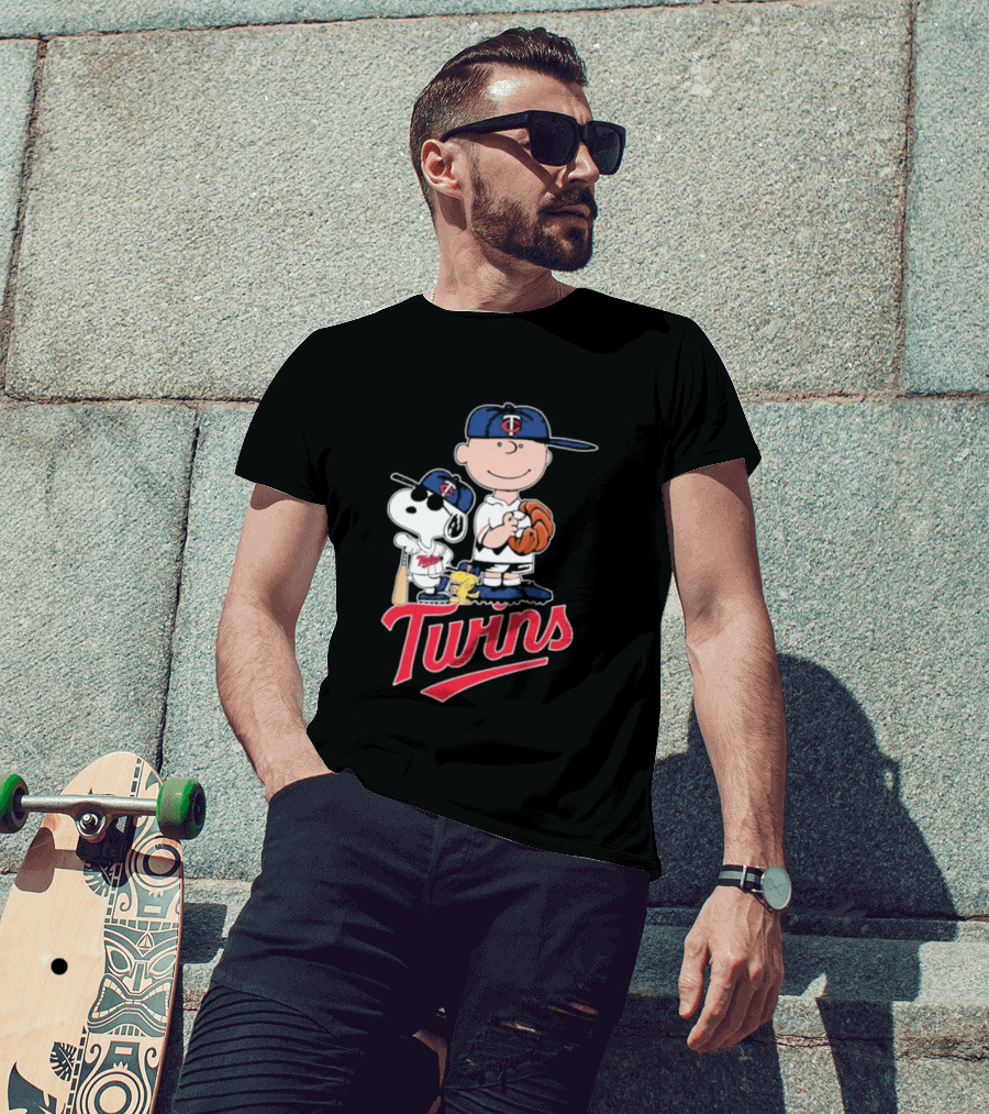 Snoopy 2026 Peanuts Charlie Brown Twins Baseball T-Shirt