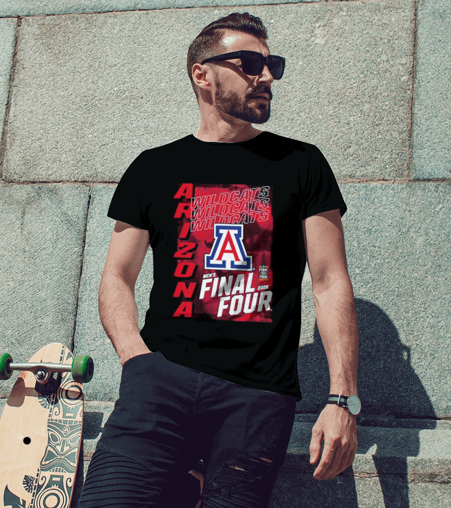 Arizona Wildcats 2026 Men's NCAA Final Four Basketball Tournament T-Shirt