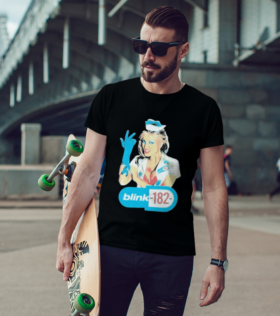 Blink 182 Enema Of The State Nurse Glove T-Shirt