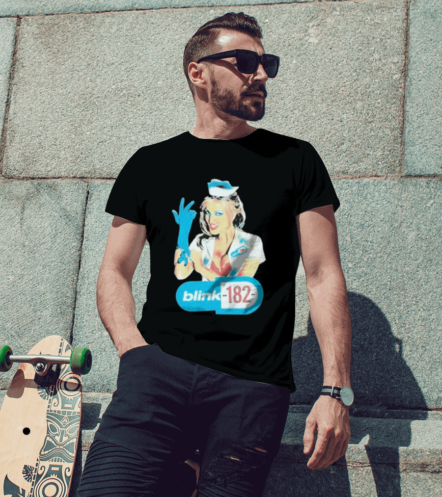 Blink 182 Enema Of The State Nurse Glove T-Shirt
