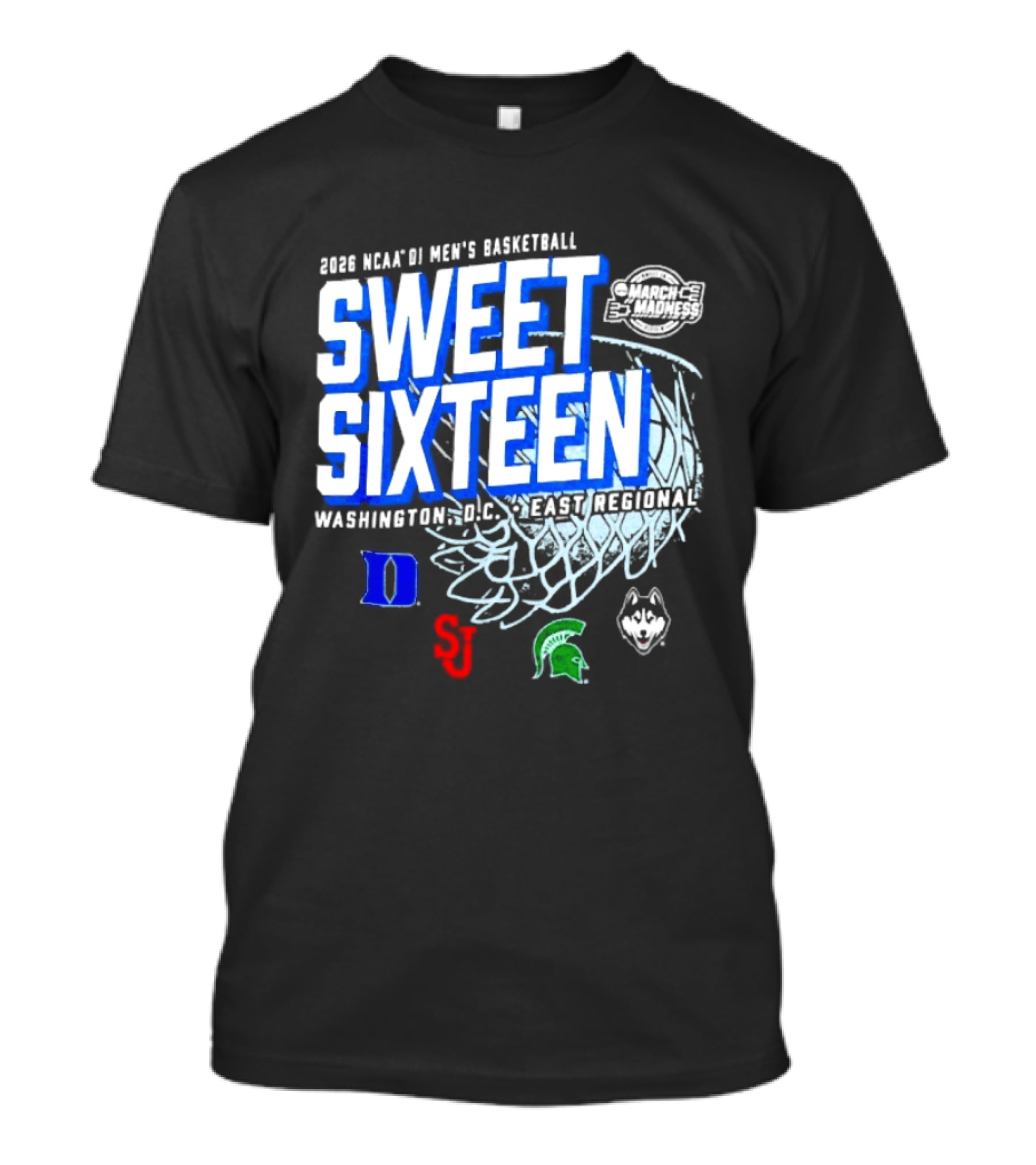 2026 NCAA Men's Basketball Sweet Sixteen Washington DC East Regional March Madness T-Shirt