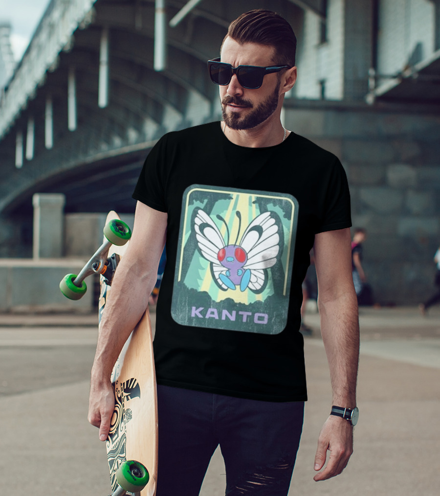 Kanto Explore Pokémon Butterfly Woods Adventure T-Shirt