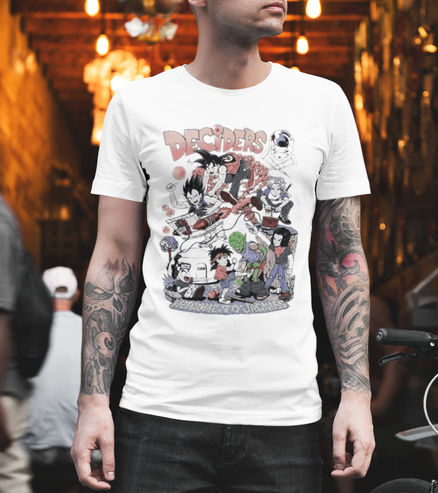 Deciders Dragon Ball x Jackass Fusion with Iconic Characters T-Shirt