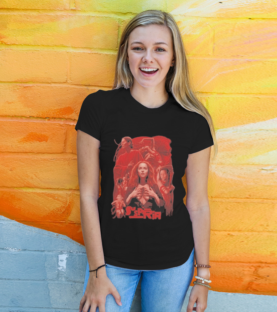 Suspiria 2018 Horror Movie Red Aesthetic Cast Collage T-Shirt