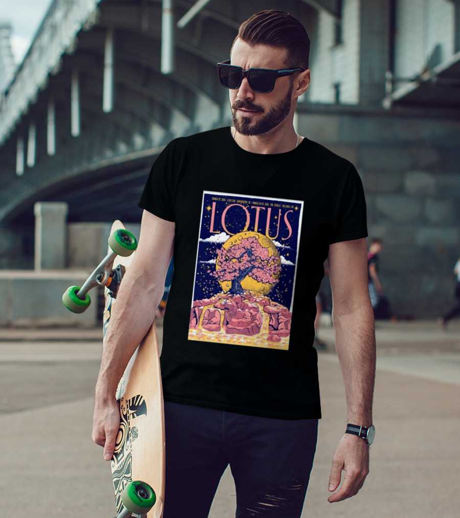 Lotus March 27 2026 Washington DC 930 Club Cherry Blossom Moon Tour T-Shirt