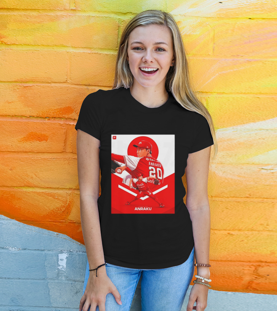 Tomohiro Anraku Diablos Rojos México Baseball Pitcher 20 Red Uniform T-Shirt