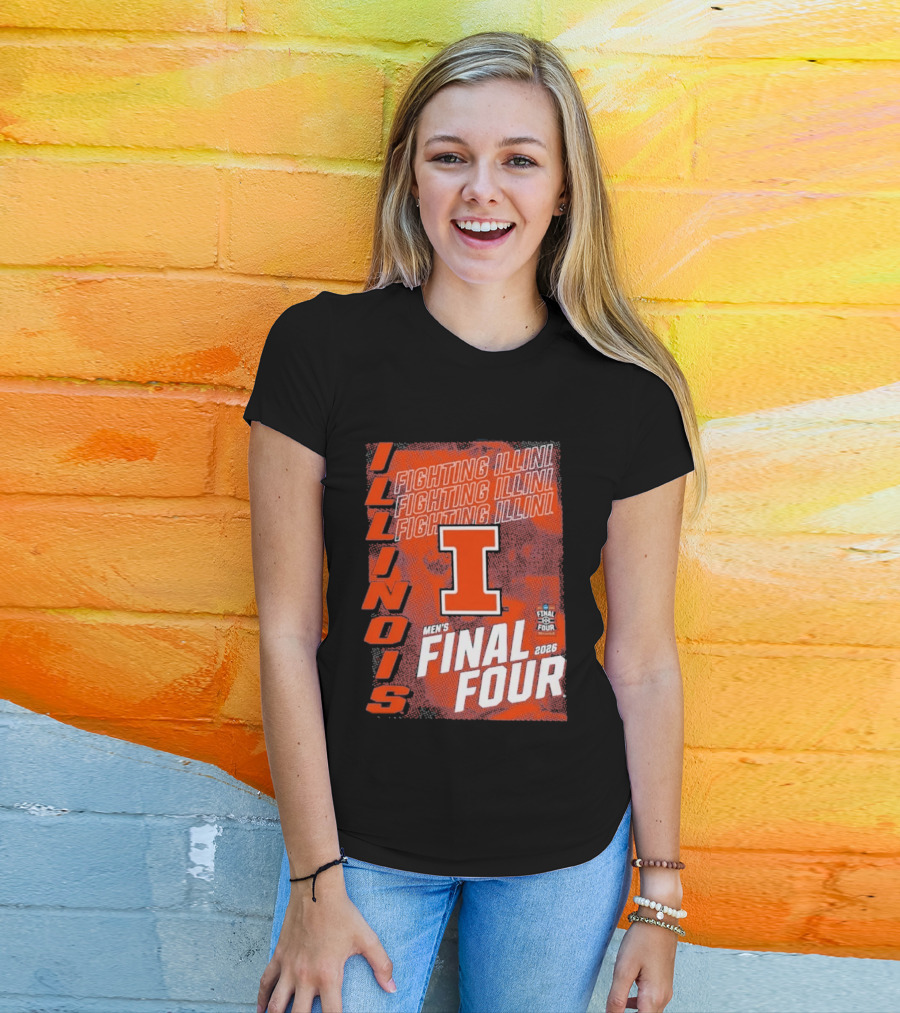 Illinois Fighting Illini Men's Final Four 2026 Basketball T-Shirt