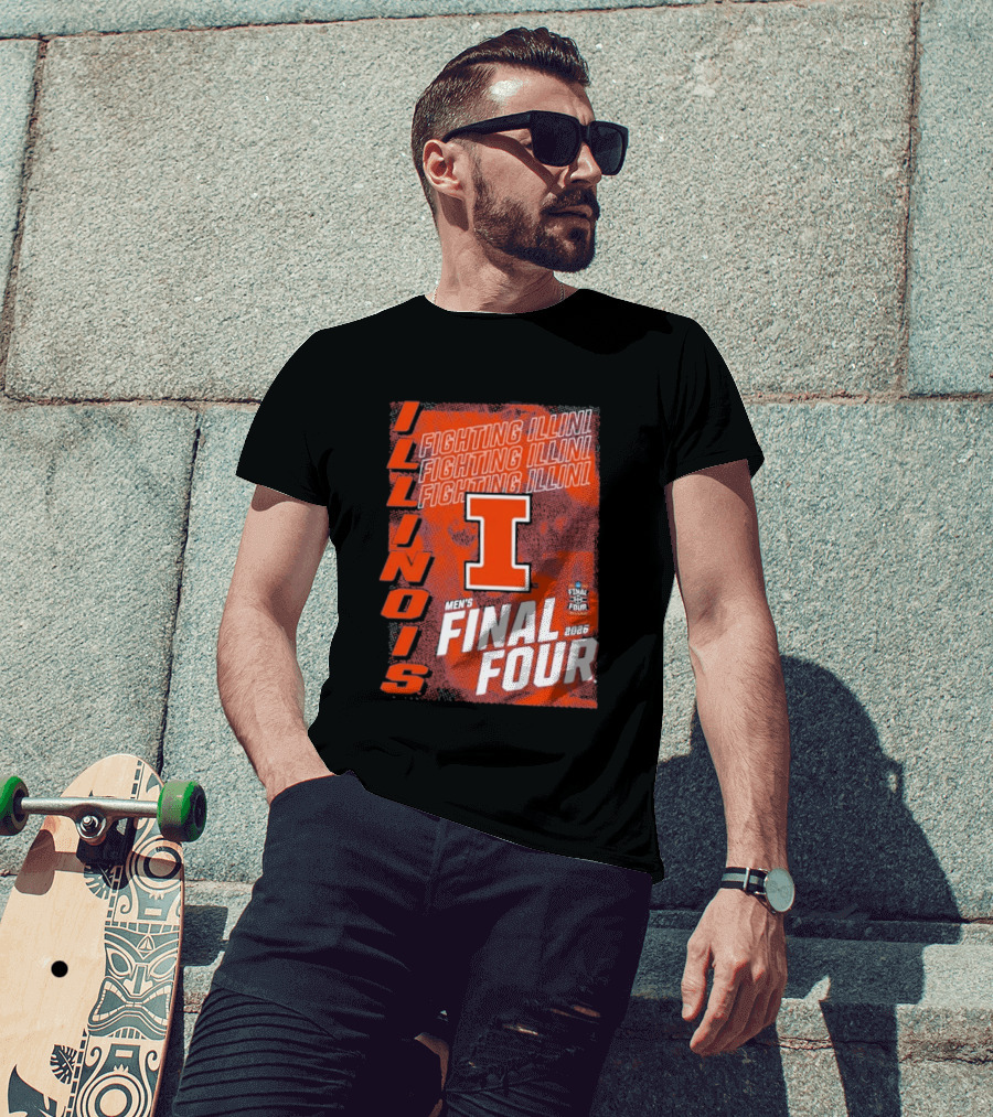 Illinois Fighting Illini Men's Final Four 2026 Basketball T-Shirt