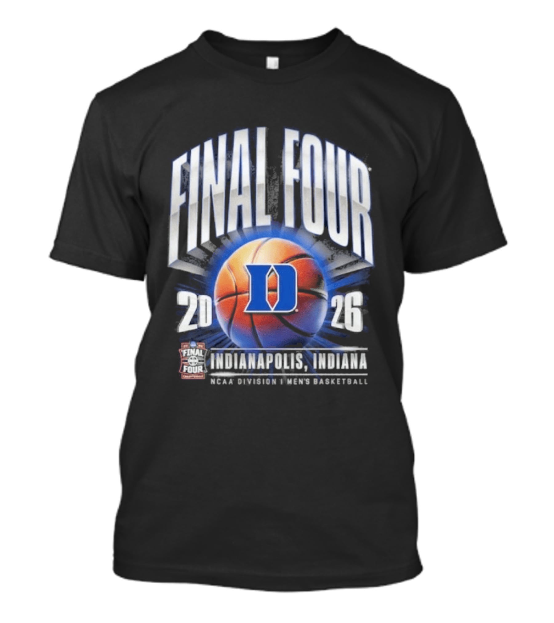 Duke Blue Devils 2026 Final Four NCAA Men's Basketball Tournament March Madness Indy T-Shirt